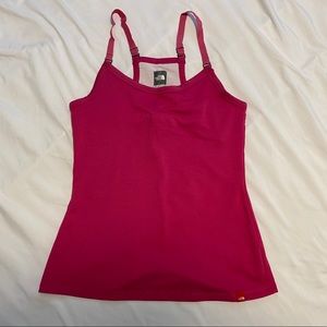 North face pink tank